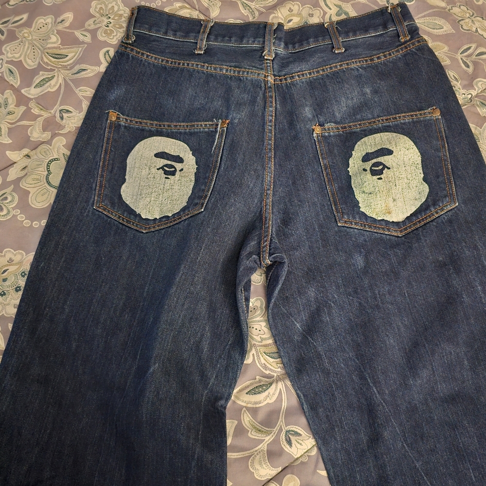 A Bathing Ape Jeans! Size L, Fashion forward jeans from Japan.